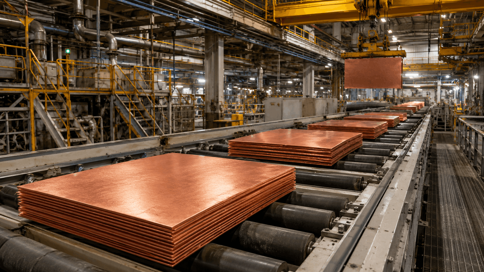 Copper processing line