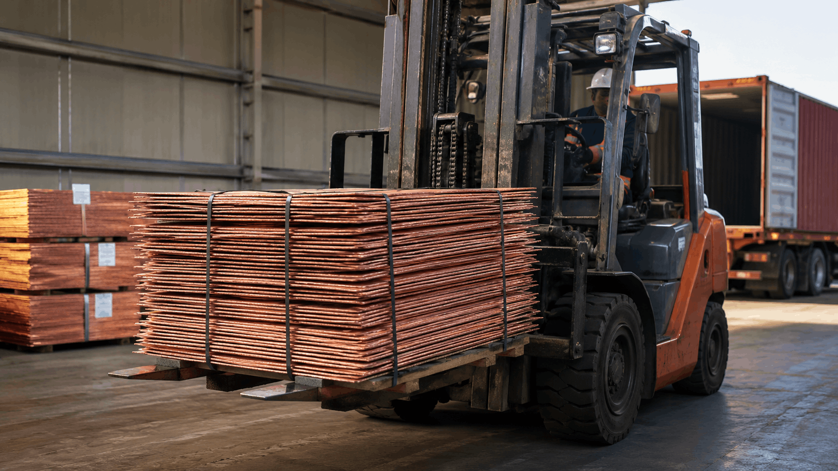 Copper cathode shipment handling