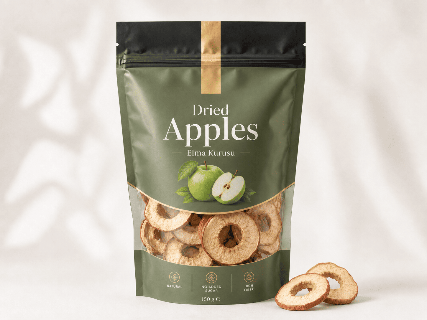Dried apple slices